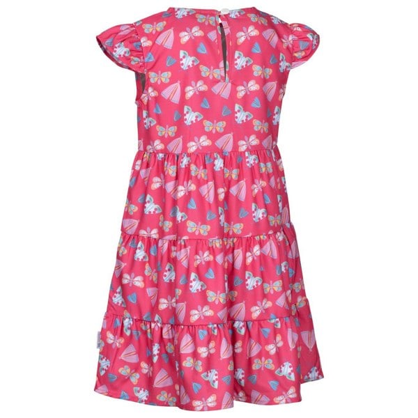 Trespass Girls Subtle Butterflies Casual Dress - Strawberry