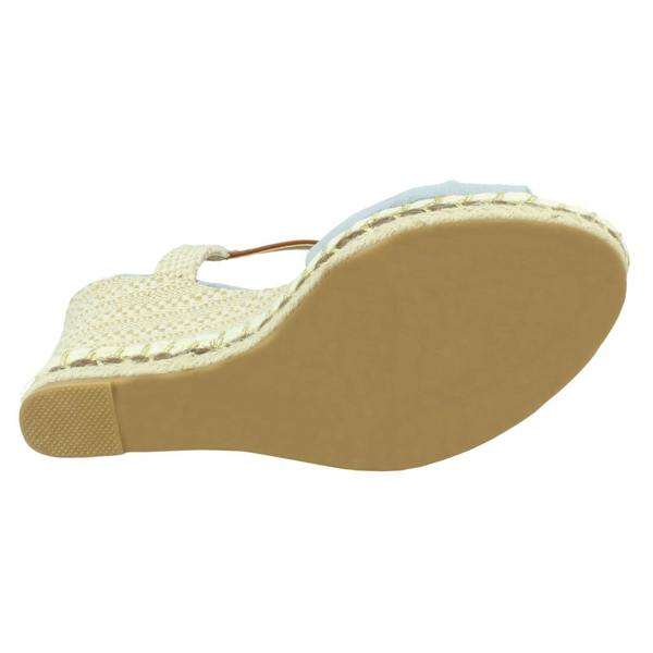 Spot On Ladies Spot On Knotted Vamp Wedges F12016
