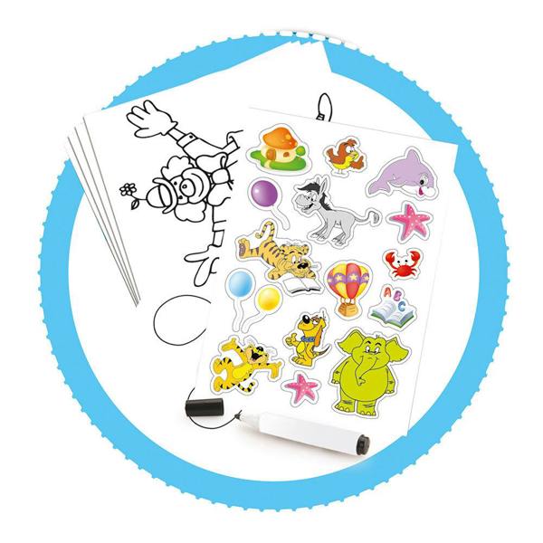Dolu Multi Colour Foldable Jumbo Easel Kids Drawing Board