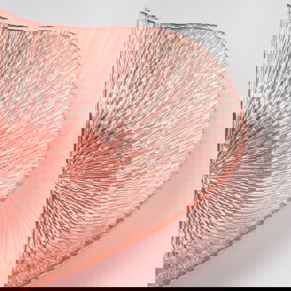 Glass Bowl - Heart Design - Pink