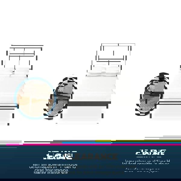 Dorel Home Jensen Metal Bed Black - King Size