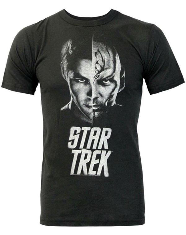 Junk Food Clothing Mens Black Star Trek Short Sleeved T-Shirt