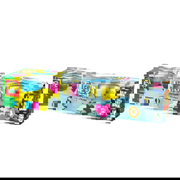 SES Creative Dough - Neon and Glow in the dark dough 4x90gr