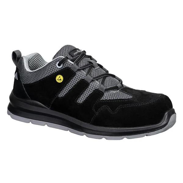 Composite Cow Suede Leather Trainer S1 ESD SR FO - Hi-Vis Trousers
