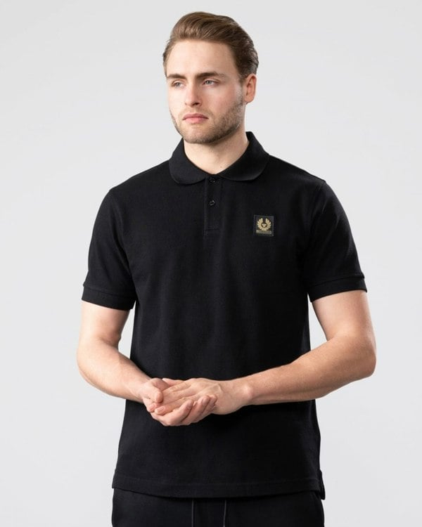 Belstaff Short Sleeved Mens Polo - Black