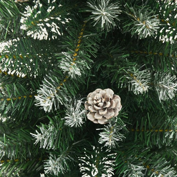 Berkfield Artificial Slim Christmas Tree with Stand 210 cm PVC