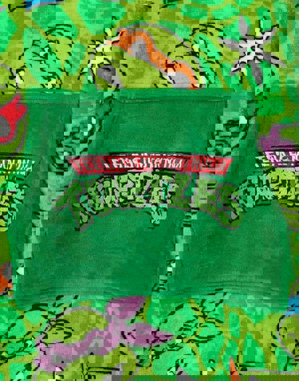 Teenage Mutant Ninja Turtles Boys Green Blanket Hoodie