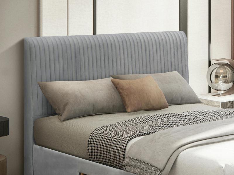 Flintshire Furniture Drury Double 4ft 6 Grey Bed Frame with Drawers