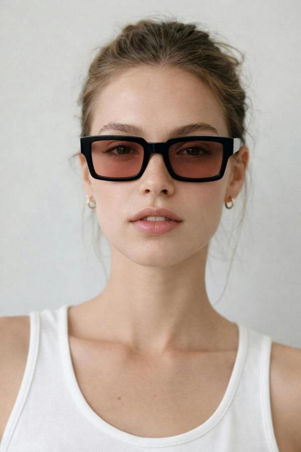 Oversized Square Sunglasses In Black - svnx