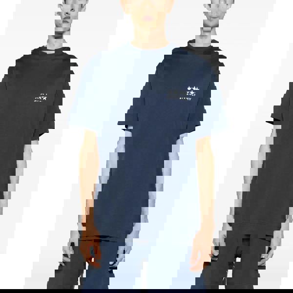 Givenchy 4G Stars Logo T-Shirt   in  Navy