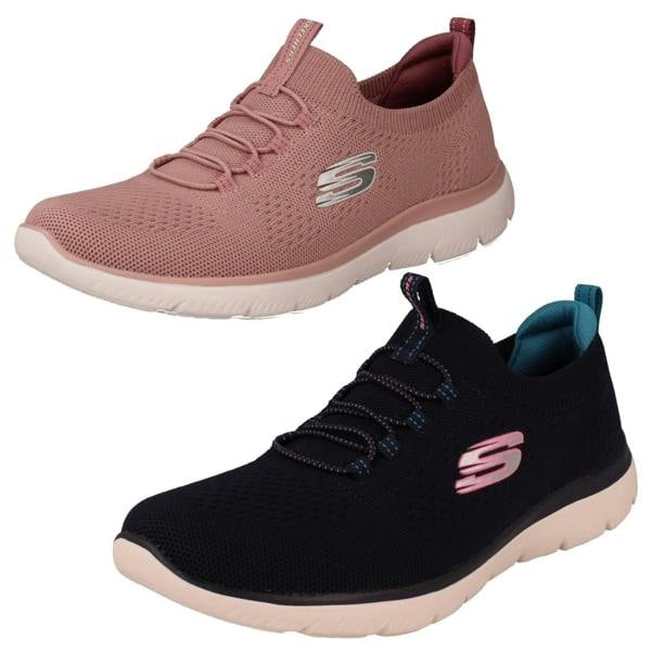Skechers Ladies Skechers Vegan Slip On Memory Foam Trainers Top Player 150116