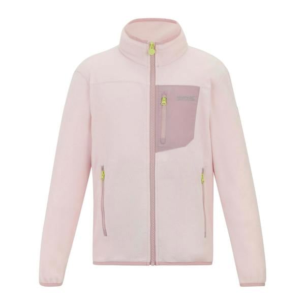 Regatta Childrens/Kids Frankie Full Zip Fleece Jacket - Pink Haze