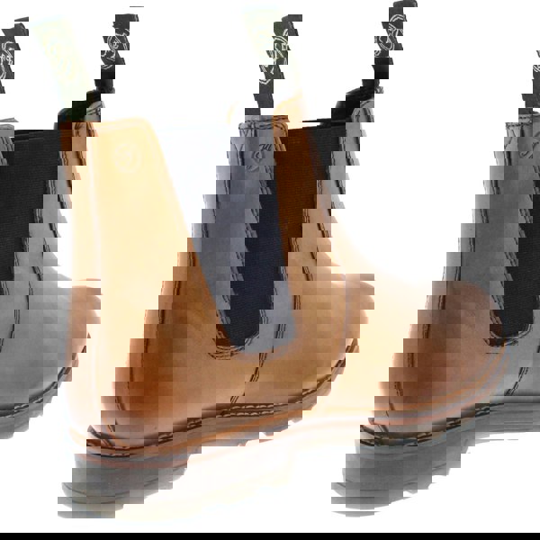 Frank James Brigstock Brogue Leather Pull On Mens Brogue Chelsea Dealer Boots