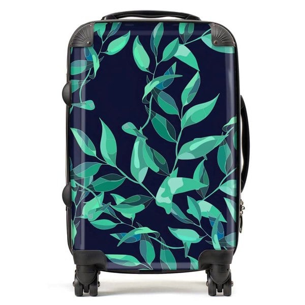 Warren Reed Delicate Green Foliage Suitcase