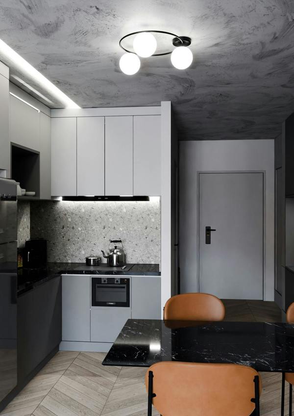 Emibig SOPRA Ceiling lamp  3 x E14 Black with White Shade