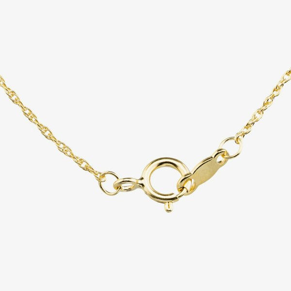 T. H. Baker Two Colour Certified 0.10ct Lab Grown Diamond Oval Pendant Necklace LGP47085