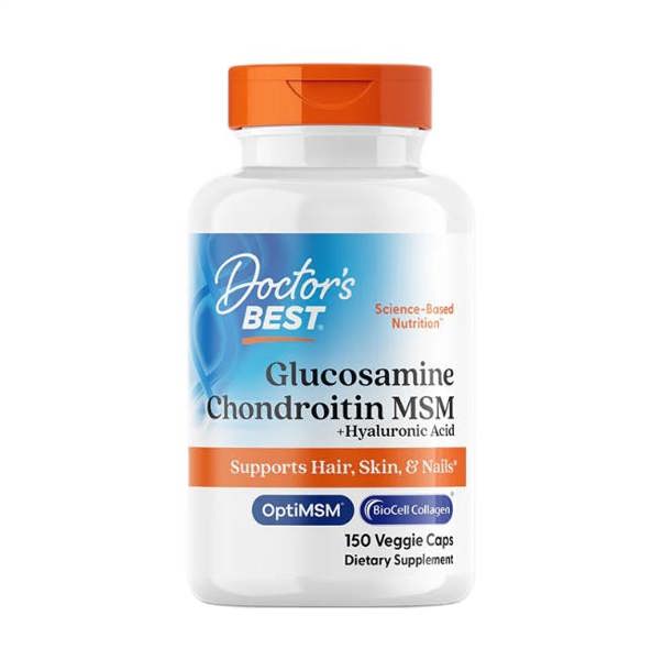 Doctor's Best Glucosamine Chondroitin MSM + Hyaluronic Acid - 150 vcaps