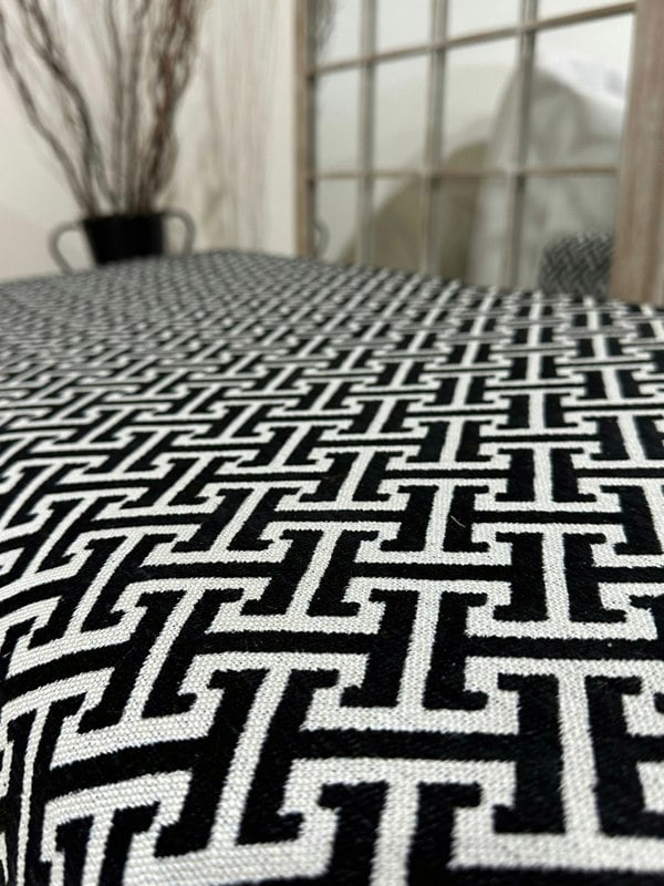 ISTOOLS Premium Eden Embossed Pattern Footstool Ottoman – Window Bay Seat & Multi-Use Coffee Table Bench (Non-Storage)