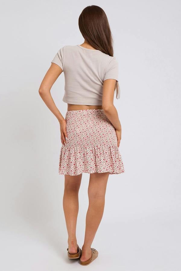 Urban Bliss Sophie Shirred Drop Hem Skirt