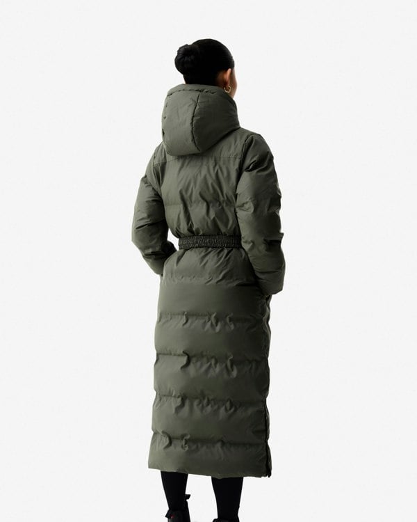 Hunter Hutchison Womens PU Coated Long Puffer Jacket - Kambaba