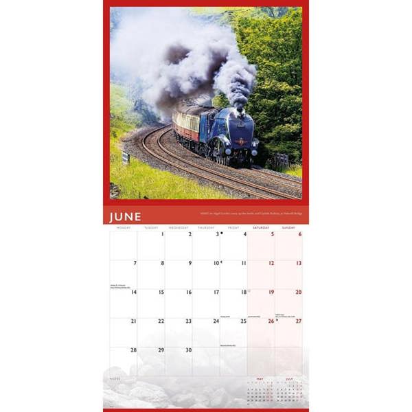 Steam Railway Calendar 2027, Wall Calendars, Month To View, Transport, Gift