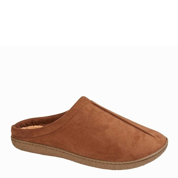 Zedzzz Alex Centre Seam Mule Slippers - Tan