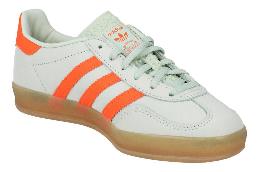 Adidas Originals Gazelle Indoor Womens Trainers  IF6982 - Linen Orange Green IF6982 - Photo 3