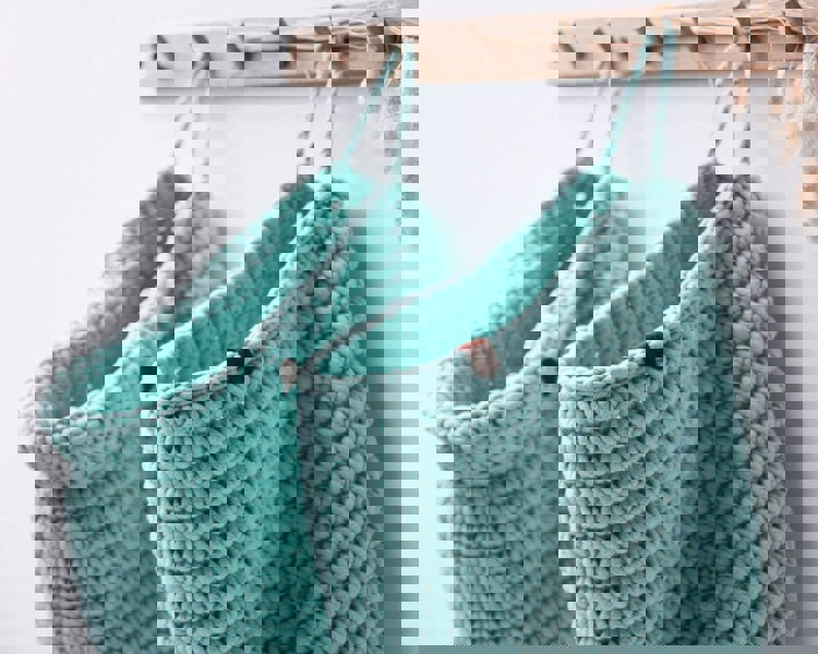 Zuri House Crochet hanging bags | MINT