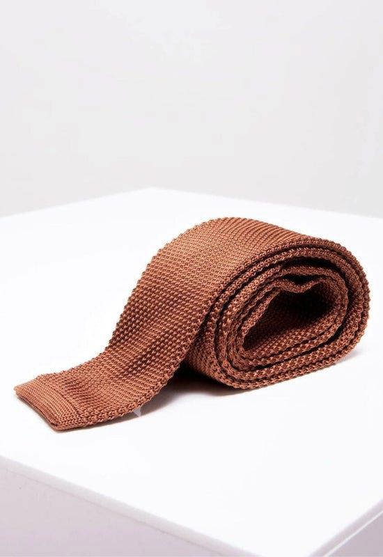 MARC DARCY Knitted Tie - Rust