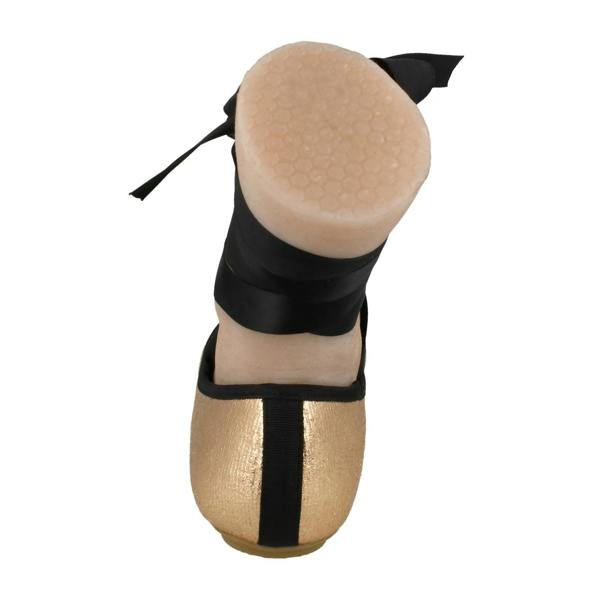 Spot On Ladies Spot On Tie Up Leg Ballerina Shoes