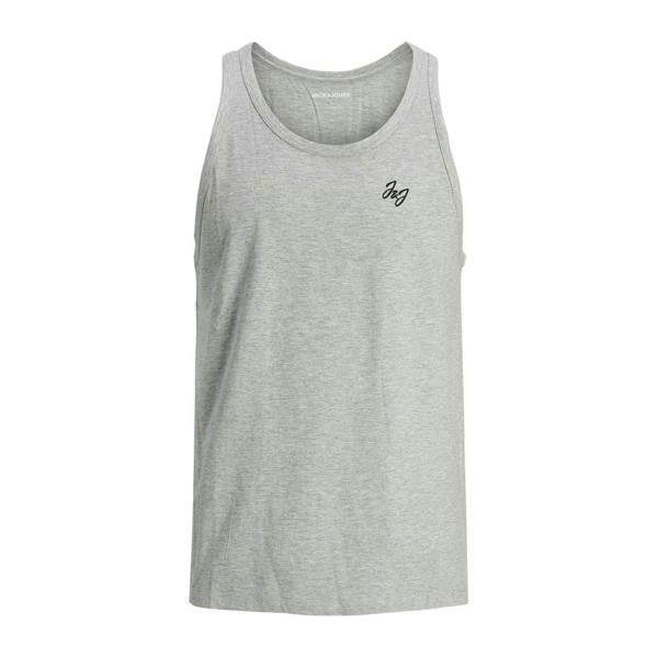 Jack And Jones Mens Scoop Neck Regular Tank Top (Pack of 5) - Black/Grey/Navy/Green/White - 