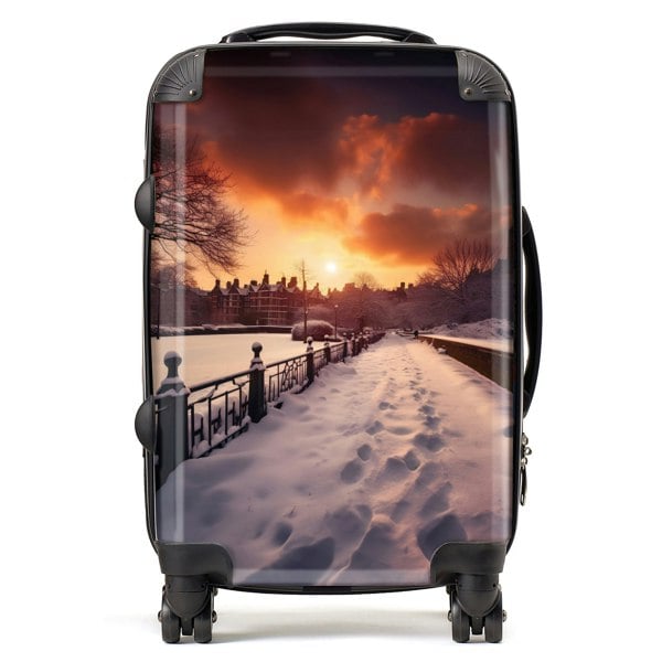 Warren Reed A Snowy Walk In London Suitcase