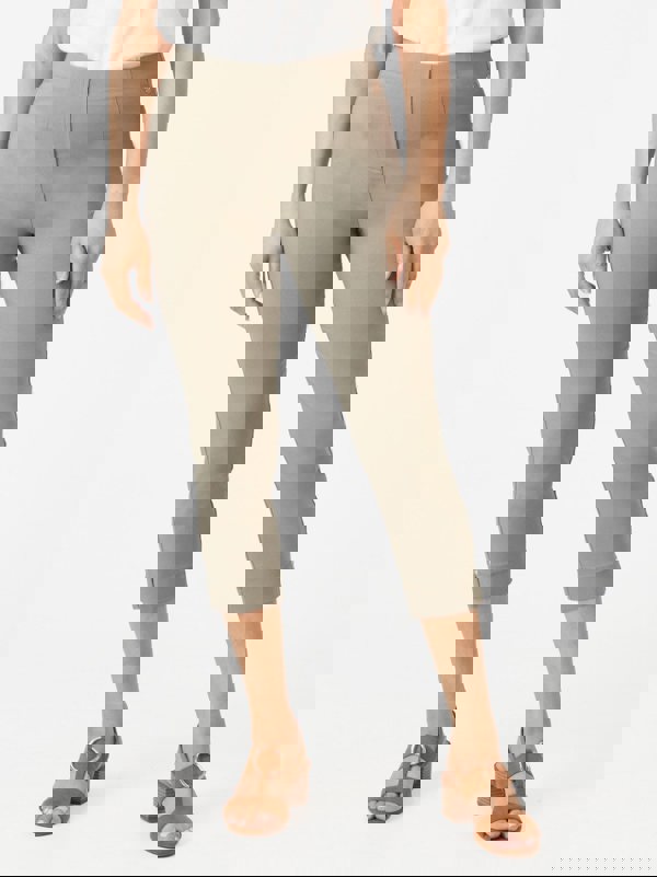 PennyPlain Capri Bengaline Trousers - Sage