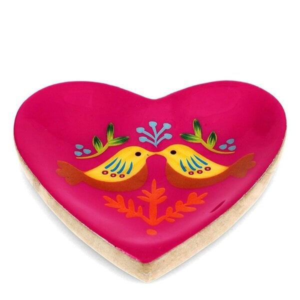 Love Frankie Bird Heart-Shaped Trinket Dish