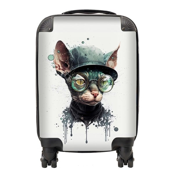 Warren Reed Cornish Rex Cat Splashart Suitcase