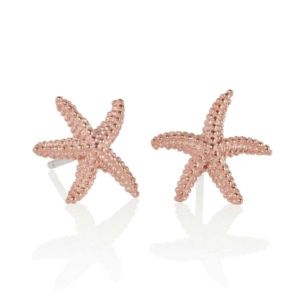 Rose Gold Starfish Stud Earrings - namana.london