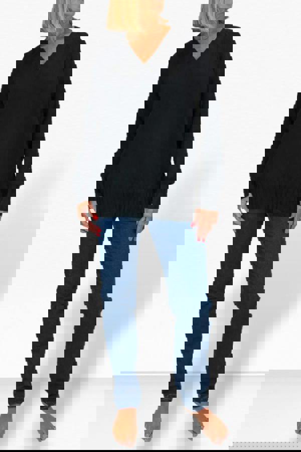 Paulo Due Women's Soft Knit V Neck Jumper