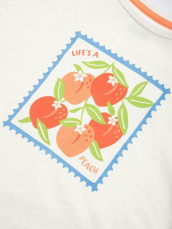 Kite Girls Organic Life's A Peach T-Shirt