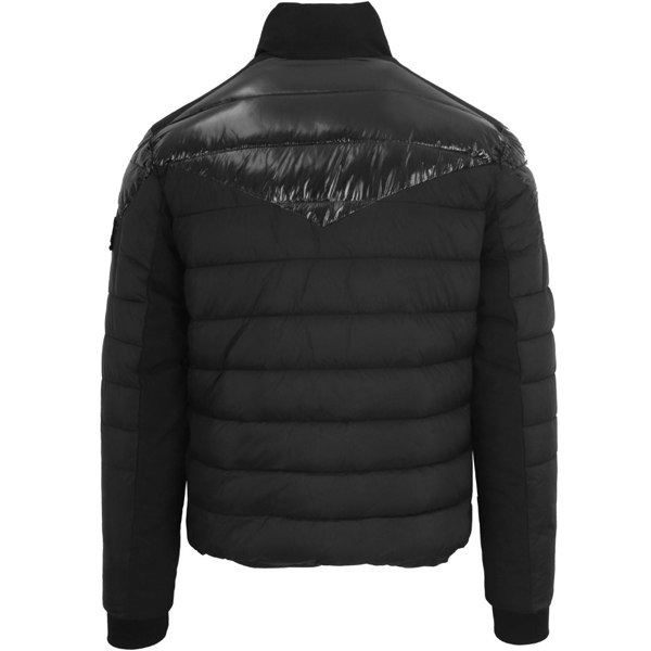 Plein Sport Plain Quilted Bomber Jacket - Black