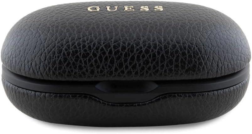 Guess PU Grained ENC TWS Wireless Earphones Black - GUTWSPGTSPSK