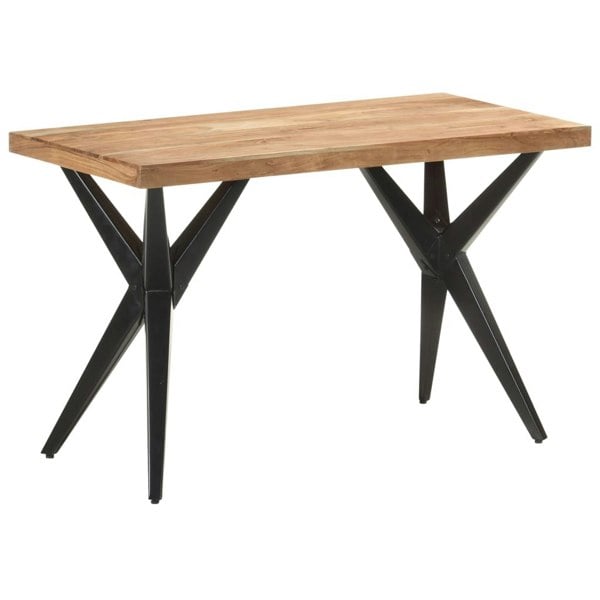 Berkfield Dining Table 120x60x76 cm Solid Acacia Wood