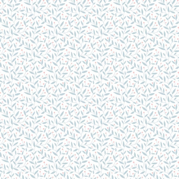 Hoopla Walls Dotty Vine - Wedgewood 10m Wallpaper