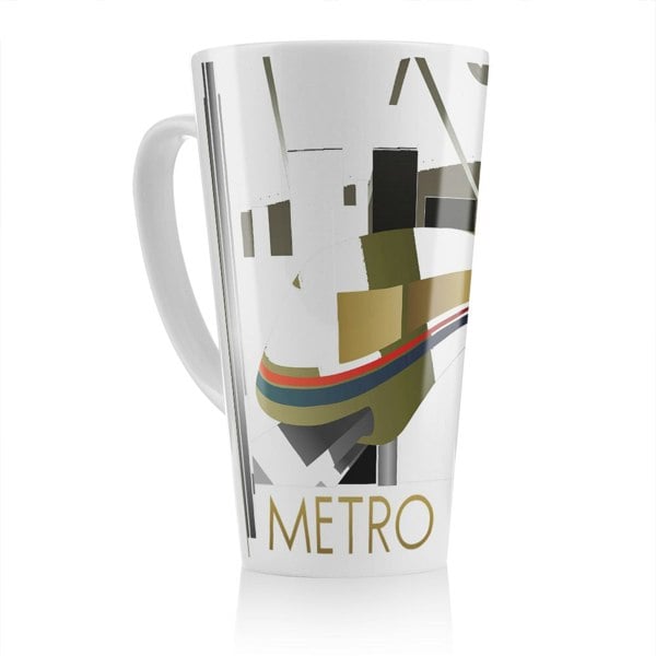 Benjamin Tate Design Art Deco Metro Line Latte Mug