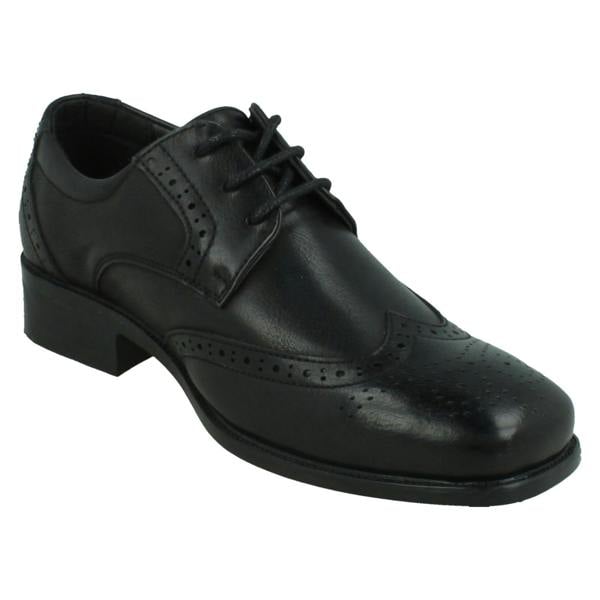 Spot On Boys Spot On Low Heel Lace Up Brogue School Shoes N1156