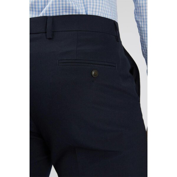 Limehaus Slim Fit Navy Trousers