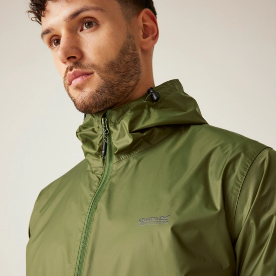 Regatta Mens Pack It III Waterproof Jacket - Nephrite Green