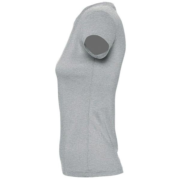 SOLS Womens/Ladies Imperial Short-Sleeved T-Shirt - Grey Marl