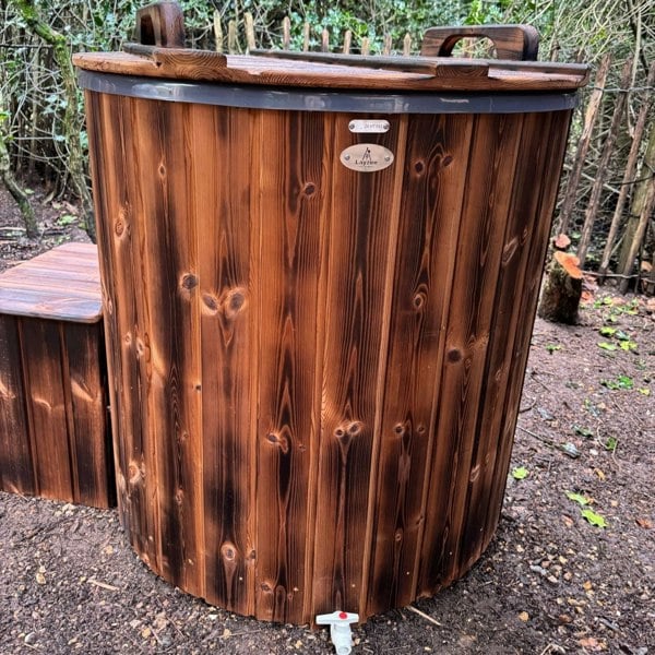 LayzeeIceTub Plunge Pool / Ice Bath - Fibreglass Liner & Thermowood