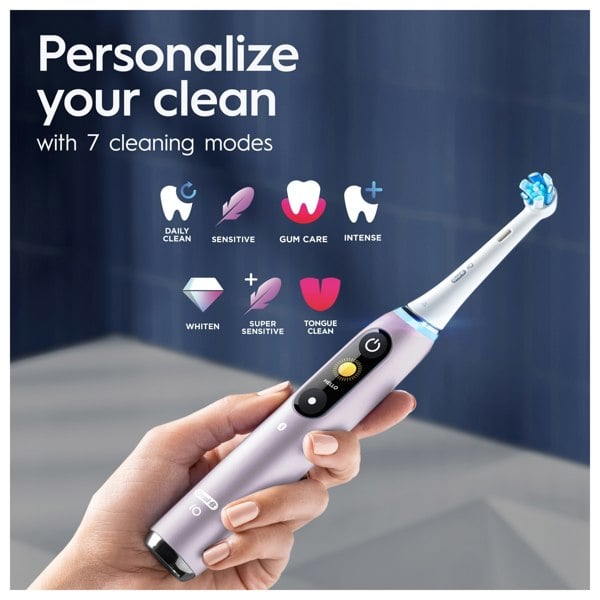 Oral-B iO 9 Electric Toothbrush Designed By Braun - Rose Quartz