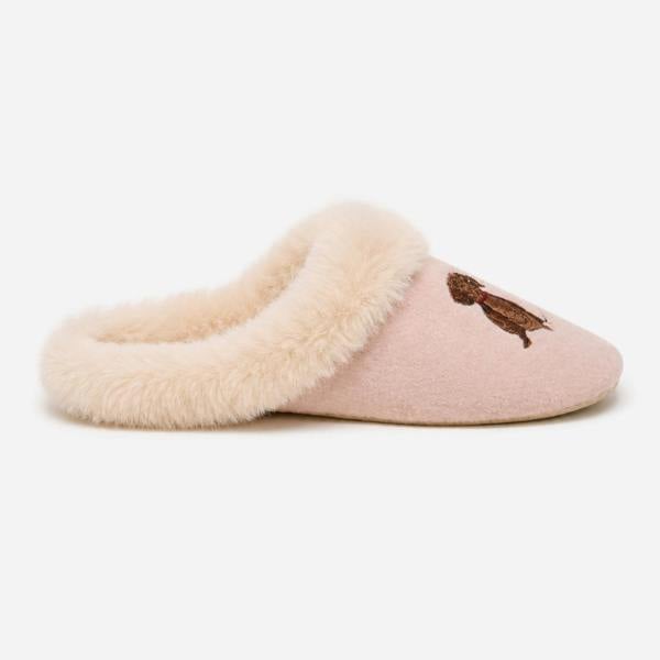 Joules SLIPPET LUXE Dog Mules   in  Pink